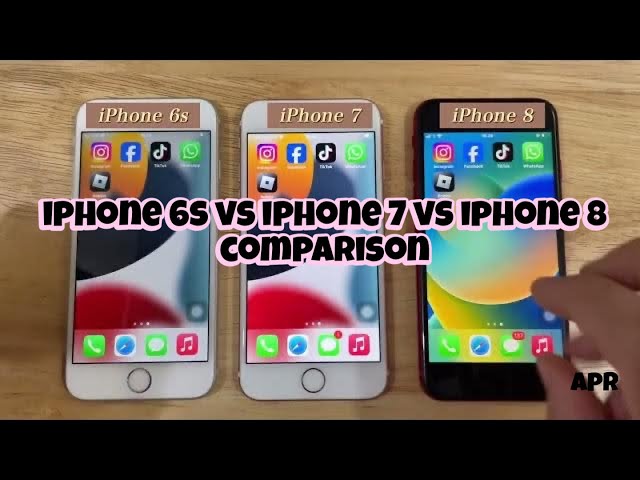 iPhone 6s vs iPhone 7 vs iPhone 8 - YouTube