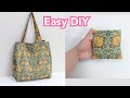簡単 DIY！持ち歩きたい！マチ付きシンプルなバッグ Easy DIY! Simple bag is the best for this textile.