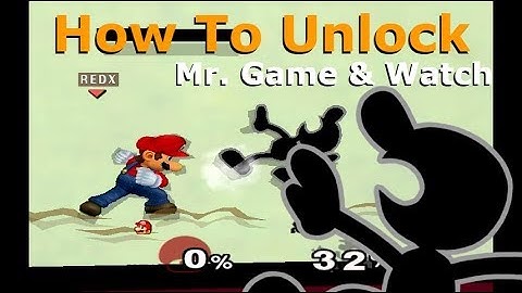 Super Smash Bros. Melee - How To Unlock (Mr. Game & Watch)
