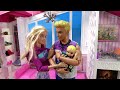 Barbie and Ken at Barbie Dream House Story: Barbie Shoe Shopping and Farm Adventure w Barbie Sisters