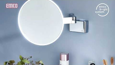 emco evo LED cosmetic mirror | www.emco-bath.com/en