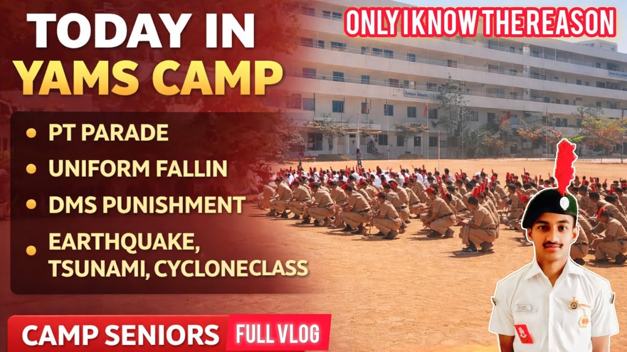 Day 6 Vlog Full Day in YAMS Camp 😳 | PT Parade, DMS Punishment & Disaster Classes