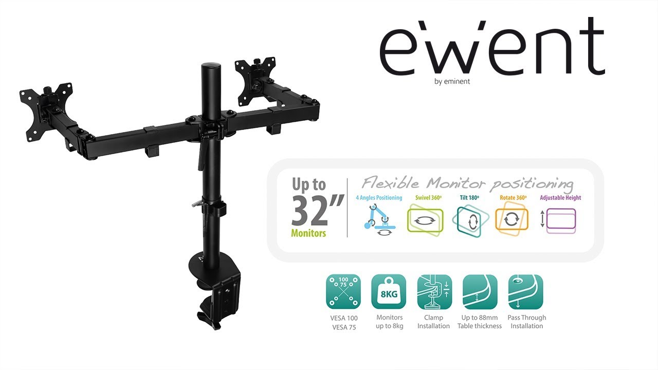 Ewent Monitor stands with VESA - YouTube