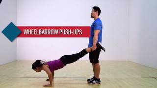 Wheelbarrow Push Ups