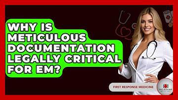 Why Is Meticulous Documentation Legally Critical For EM? - First Response Medicine