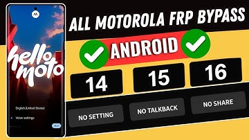 🔐 Motorola FRP Bypass 2025 — Google Account Unlock on Android 14/15/16 (Step-By-Step)