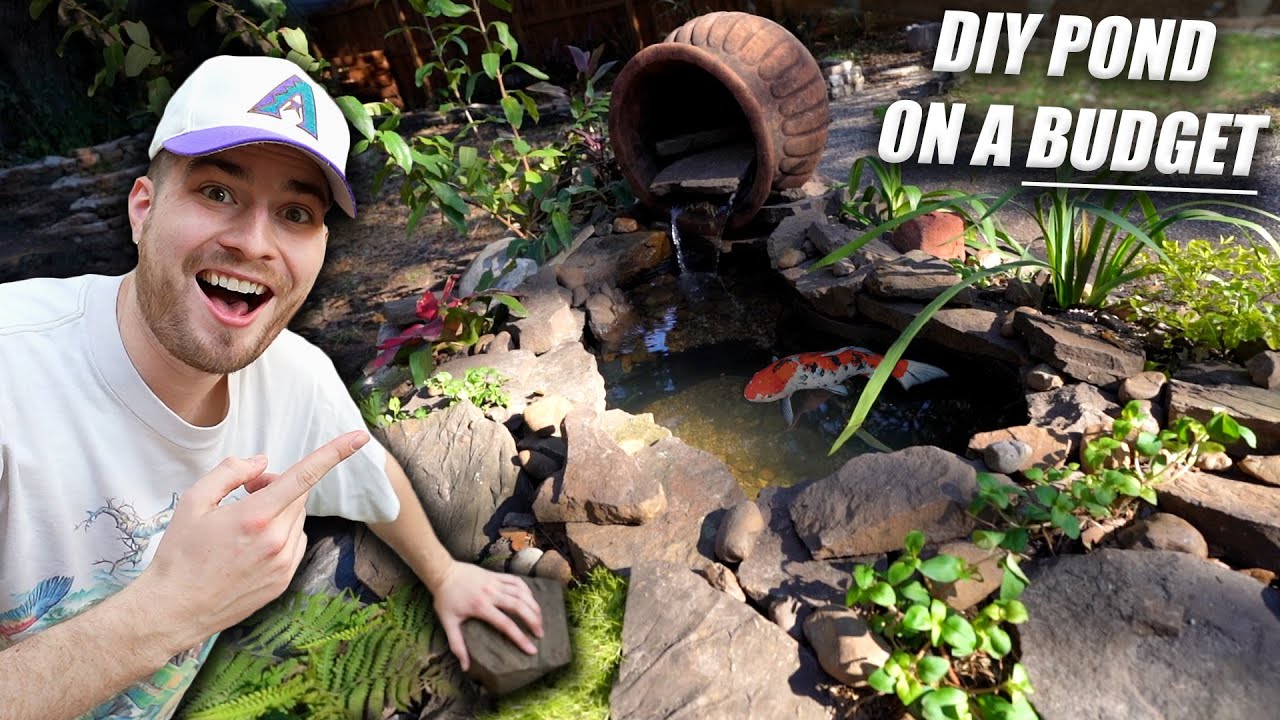 How To BUILD A POND on a BUDGET!! Easy & Low Cost DIY Natural Backyard