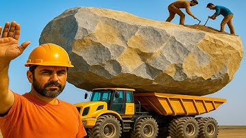 Truck Loading Marble Blocks | Inside the Marble Factory Process