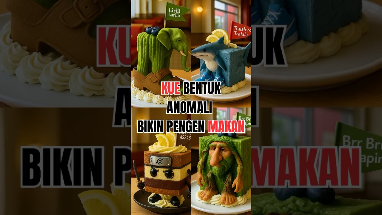 KUE BENTUK ANOMALI LUCU BANGET 
