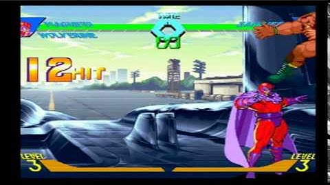 X-Men vs Street Fighter (PSone): Magneto 27 Hit Combo