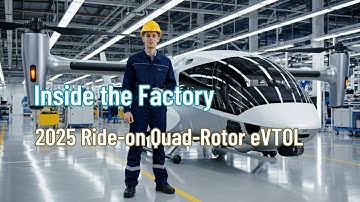 Inside the Factory: How the 2025 Quad-Rotor eVTOL Prototype Is Made #eVTOL #FutureOfFlight #FactoryT