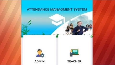 Attendance management system using firebase database (complete source code)