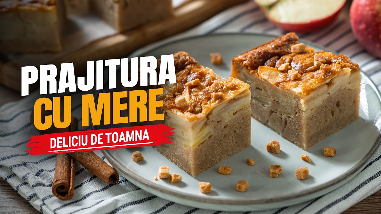 Prajitura cu mere invizibile, desertul cu gust de toamna – Video