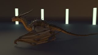 Dragon Walk Cycle Animation
