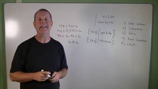 Using the Substitution Method on a System with Infinitely Many Solutions