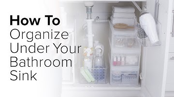 How To: Organize Under Your Bathroom Sink