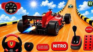 🏎️💥 Ultimate Formula Gt mega Ramp 🚀 Impossible Sky Stunt Ramp game part 4