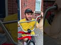 How to repair chrome bmx handlebars!🧰👆 Satisfying restoration chrome bmx parts #bmx #bikes #shorts