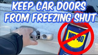 HOW TO Keep Car Door Seals From Freezing Shut & ONE Thing You Should NEVER Do! screenshot 3