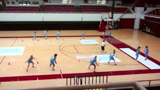 Defensive Drills for Youth Basketball | Zig Zag Warm Up by Tara VanDerveer