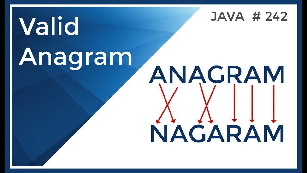 Valid Anagram - YouTube