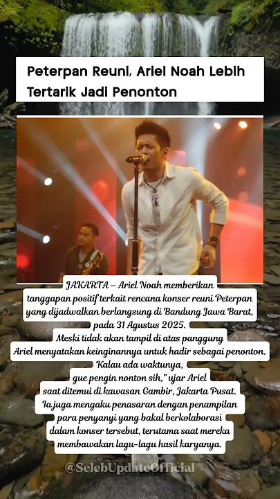 Peterpen Reuni, Ariel Noah Lebih Tertarik Jadi penonton. #shorts #arielnoah #updateselebriti