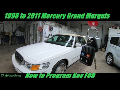 1998 to 2011 Mercury Grand Marquis How to Program Key FOB
