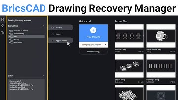 Drawing Recovery Manager: Recover Drawings After a Crash