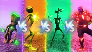 COLOR DANCE CHALLENGE DAME TU COSITA VS GROOT VS SIRENHEAD VS THANOS - Alien Green dance challenge by MONSTYLE GAMES 18,888 views 1 year ago 1 minute, 52 seconds