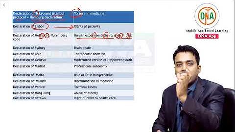 IMPORTANT TABLES IN FMT DNA I NEET-PG I FMGE By Dr. Vishwajeet Singh