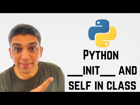 Python __init__ and self in class - YouTube