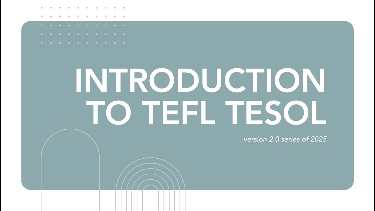 WHAT IS IN A TEFL TESOL COURSE - YouTube