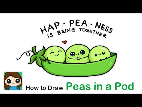 فيديو: كيفية رسم البازلاء