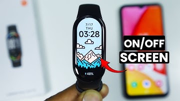 How to Turn On/Off Screen in Xiaomi Smart Band 10 - Cover to Sleep