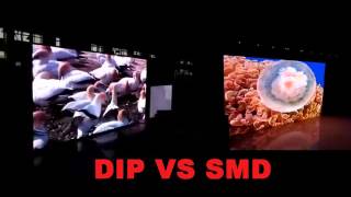 P10 DIP VS SMD led screen