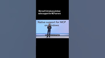 Microsoft introduces windows native support for MCP servers #ai #mcp #agent #aiagents #technology