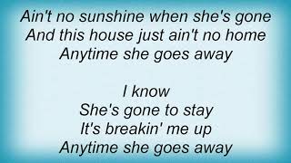 Wynonna Judd - Ain't No Sunshine Lyrics