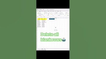 How to Delete Blank Rows with VBA  #shortsvideo #vba #automation