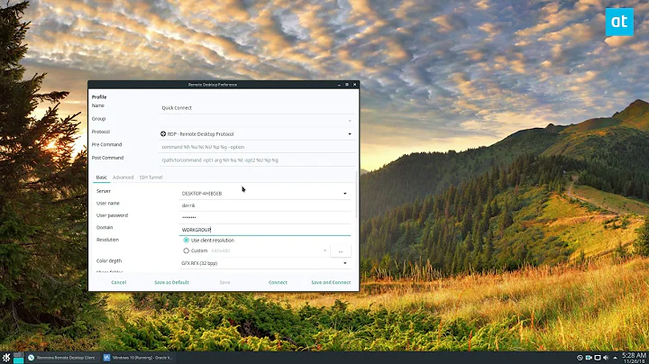 How to connect to remote Windows PCs on Linux with Remmina