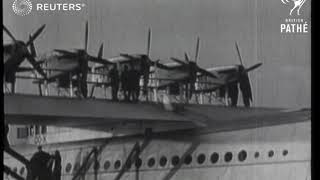 TRANSPORT: Aviation: Dornier DO X arrives at Calshot (1930)