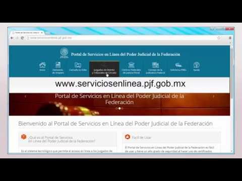 ¿Cómo acceder al portal de servicios en línea del Poder Judicial de la Federación?