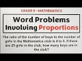 Proportion Word Problems Quiz