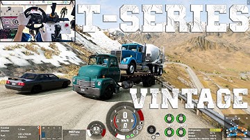 BeamNG.Drive | T-Series Vintage Transporting mixer on summits | Logitech g920 relaxing drive