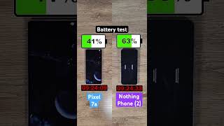 Google Pixel 7a vs Nothing Phone (2) battery