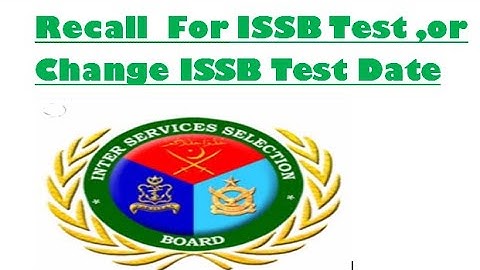 Recall ISSB , change date ISSB test Date