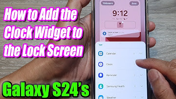 Galaxy S24/S24+/Ultra: How to Add the Clock Widget to the Lock Screen