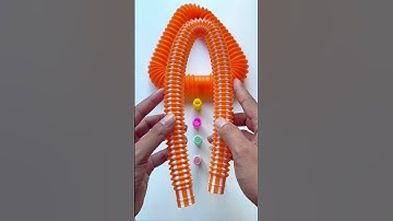 ASMR Making POP TUBE Crunchy Sound | Colorful Relaxing Toy #relaxing #satisfyingvideos #oddasmr