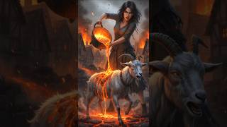 Cruel Lava Attack On The Innocent Goat