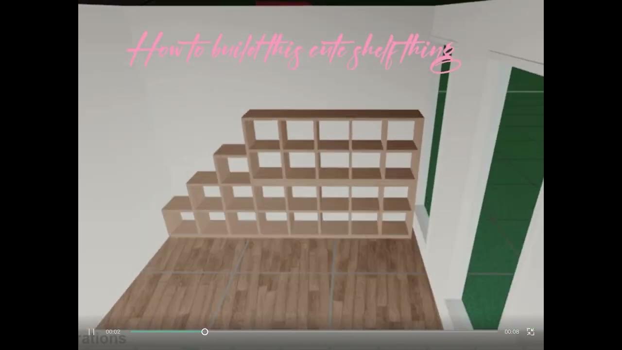 how to make this cute shelf /bloxburg easy hack\🌸 YouTube