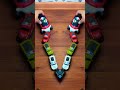 Toy Police Car Symmetry Challenge! Big & Small Cars Perfect Mirror Effect🤯 #shorts#symmetry